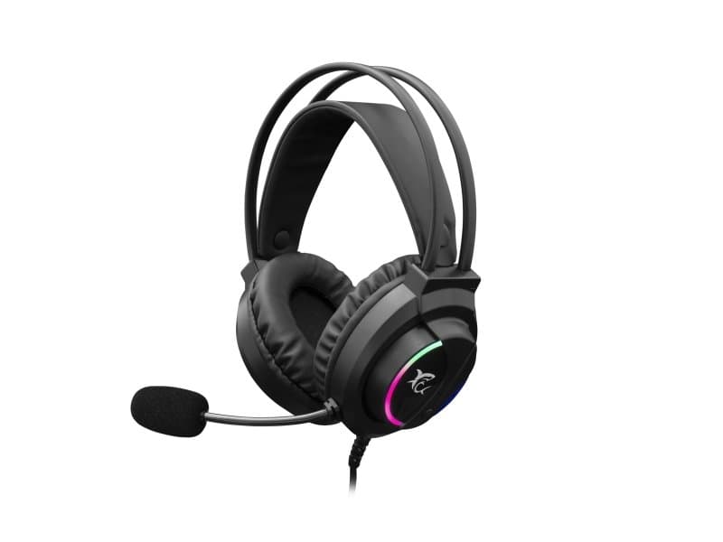 White Shark Wolf Koblet Med Ledninger Ikke Trådløs Spilling 20 - 20000 Hz 286 G Hodesett Sort