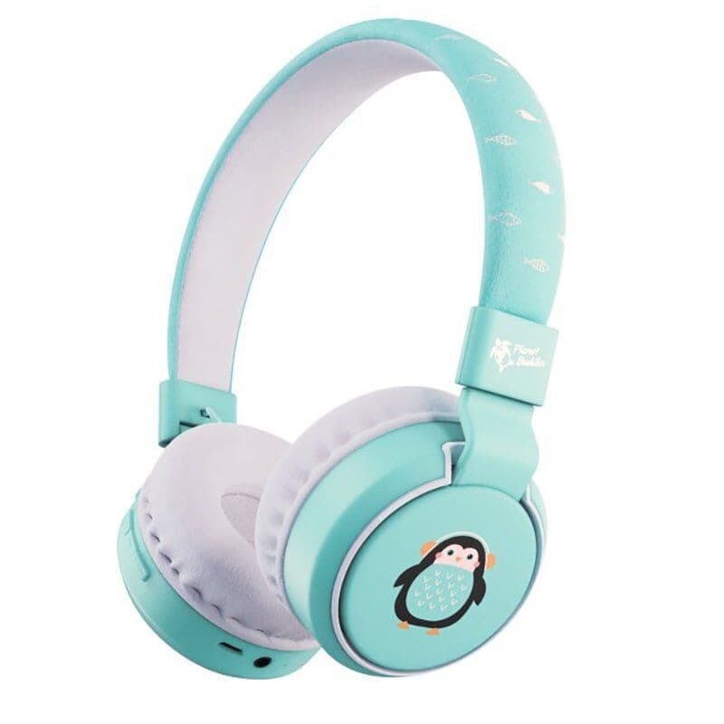 Planet Buddies Bluetooth On-Ear Barnehodesett Lyseblå Pingvin