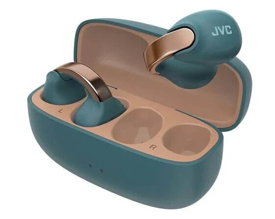 JVC Open Ear Nearphone True Wireless Headphones Blue