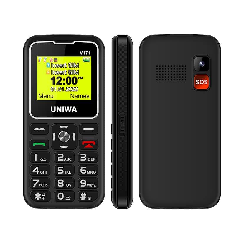 Mobiltelefon Uniwa V171 for Eldre
