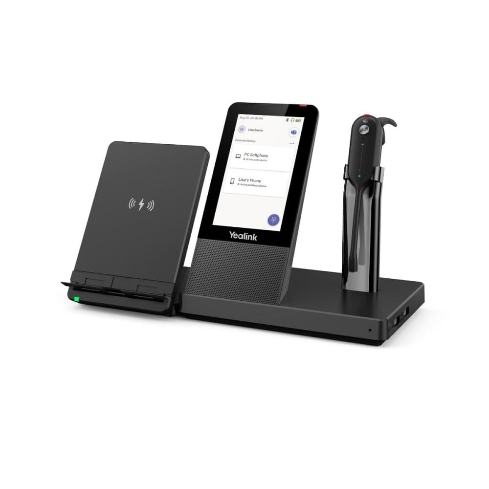 Yealink Wh67 X Uc Workstation - For Microsoft Teams - Hodesett - I Øret - Konvertibel - Dect / Bluetooth - Trådløs - Certified For Microsoft Teams
