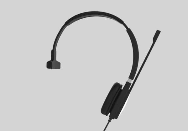Yealink Uh36 Mono - For Microsoft Teams - Hodesett - On-Ear - Kablet - Usb - Svart Og Sølv