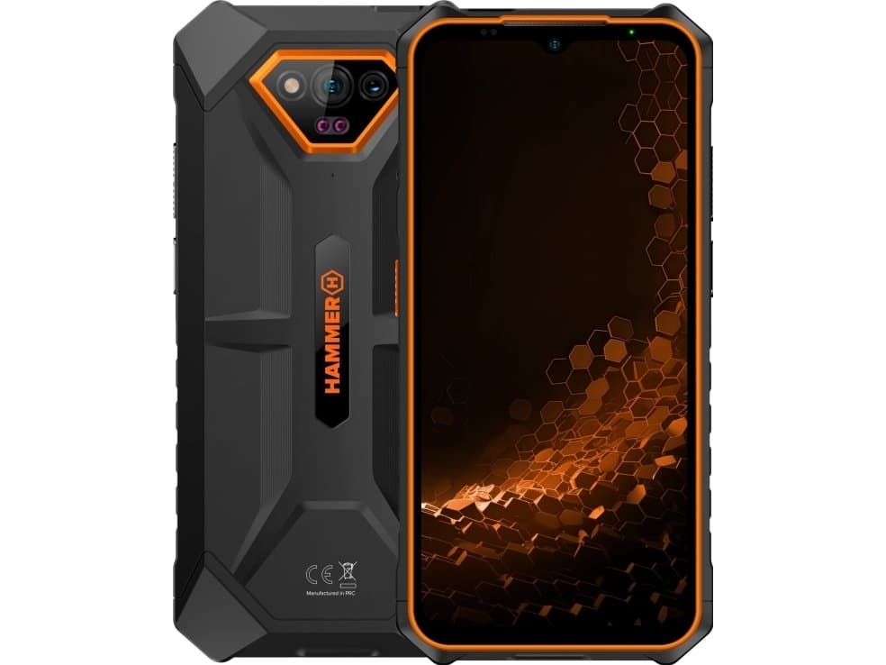 Myphone Hammer Iron V 6 64GB Svart Og Oransje Iron V oransje