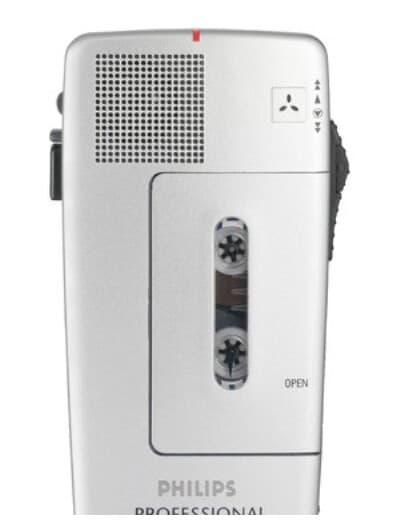 Philips Pocket Memo, 400 - 5000 Hz, 120 G, 128 Mm, 64 Mm, 25 Mm, Aaa