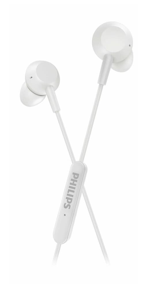 Salg! Philips In-Ear-Hodetelefoner Med Mikrofon, Hvite