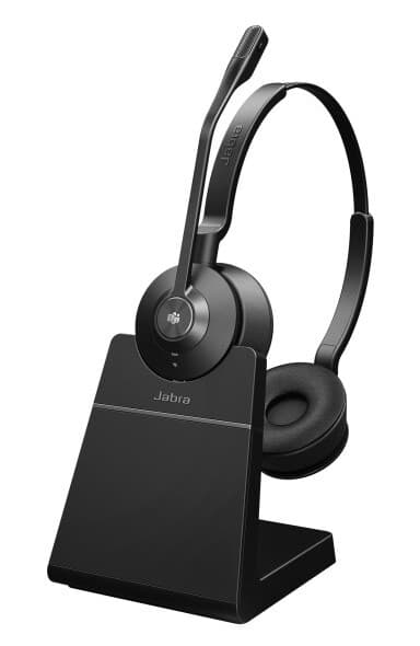 Jabra Engage 55 Ms Stereo, Trådløs, Kontor/Kundesenter, 83 G, Hodesett, Sort