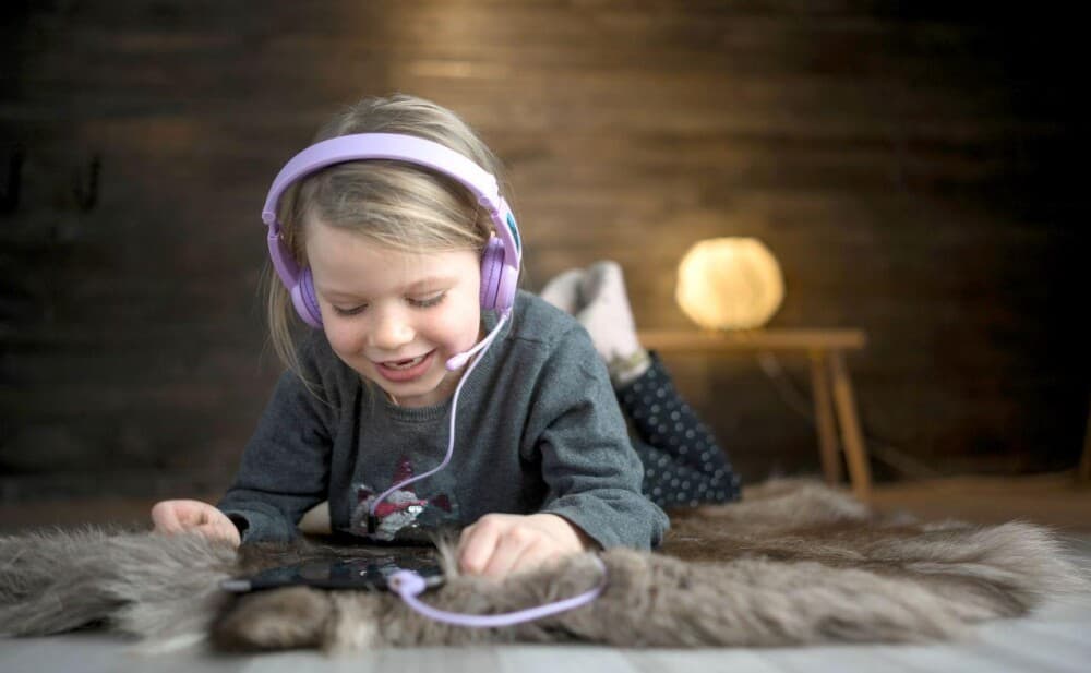 Gaming Headphones For Kids 3+ 85Db Galaxy Purple