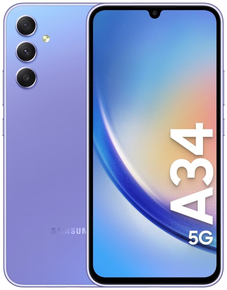 Samsung Galaxy A34 5G 6GB/128GB Lilla