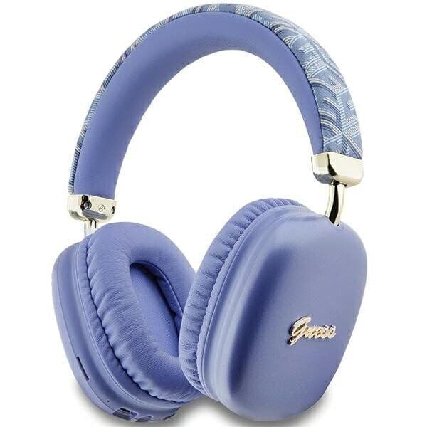 Guess Bluetooth On-Ear Headphones Gubhk1gctcsu Purple/Purple Gcube Metallic Script Logo