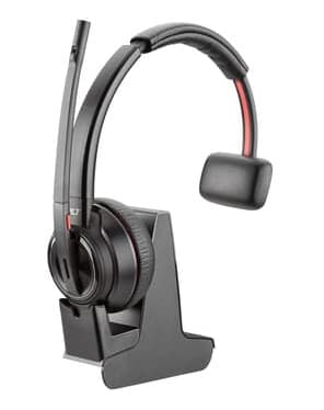Poly Savi 8210 Office Monaural Microsoft Hodesett Optimert For Ms Teams Mono Svart