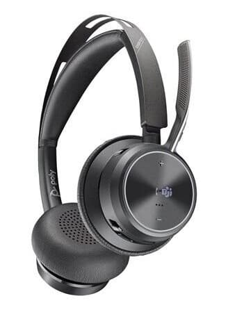 Poly Voyager Focus 2 USB-A Headset with charging stand