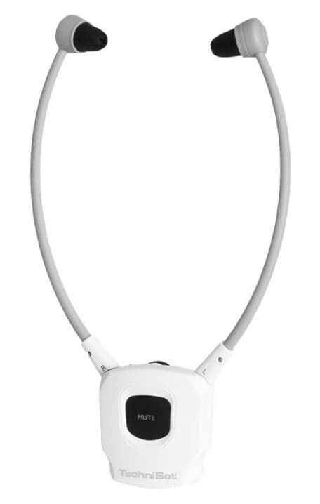 Technisat Stereoman Isi 2-V2 - Hodetelefoner Med Mikrofon - Hakestropp - 2,4 Ghz - Trådløs - Hvit