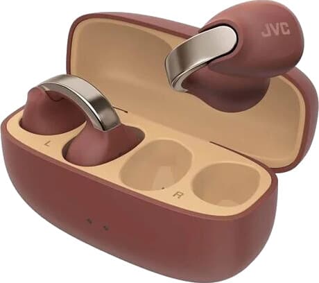 JVC Open Ear Nearphone True Wireless Headphones Maroon