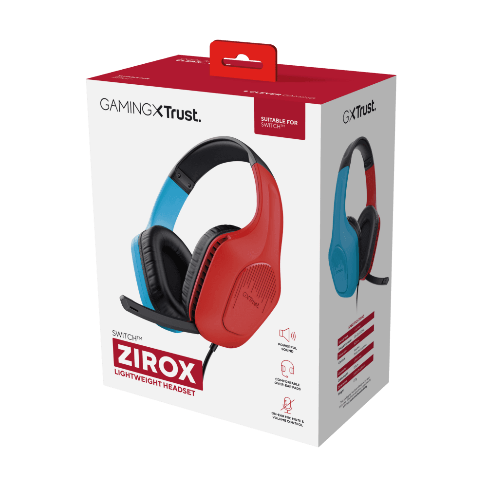 Trust GXT 416S Zirox Gaming Hodesett med Mikrofon