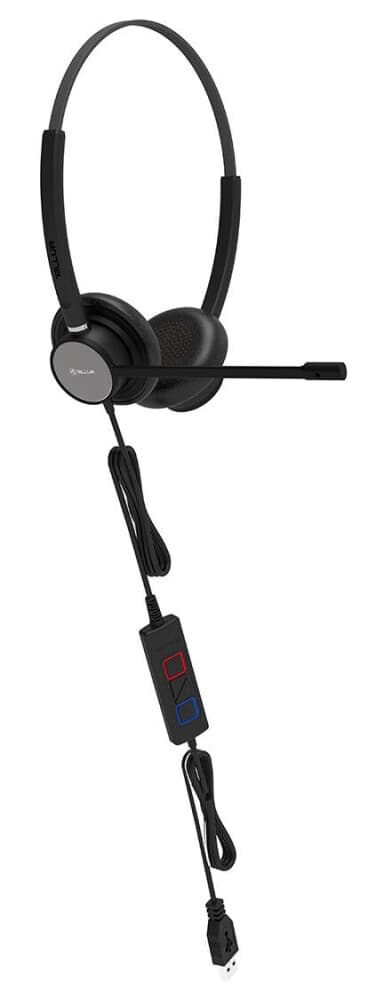 Tellur Voice 420 Kablede Hodetelefoner Toveis Svarte