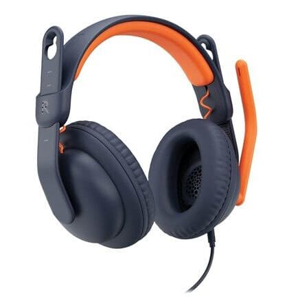 Logitech Zone Learn Wired Over-Ear Headset for Learners USB-C - headphones with mic - replacement