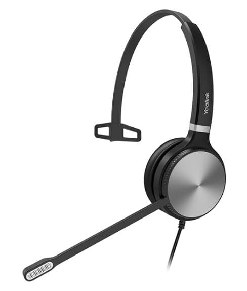 Yealink Yhs36 - Hodesett - On-Ear - Kablet - Quick Disconnect - Lydisolerende - Svart Og Sølv