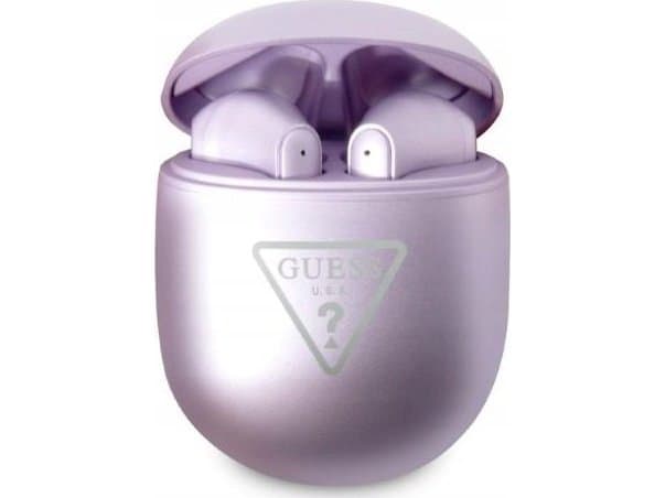 Guess Triangle Logo - Tws-Hodetelefoner + Dokkingstasjon (Lilla)