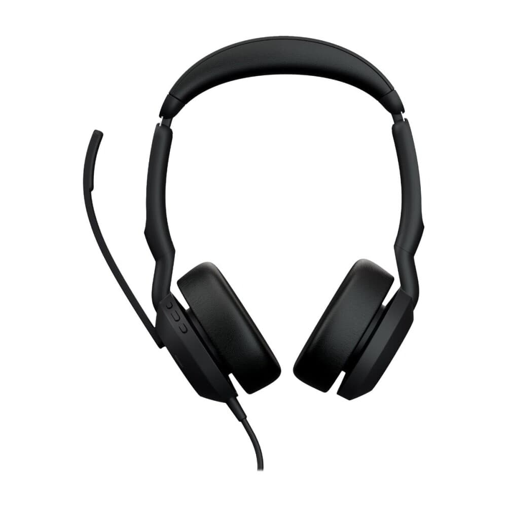 Jabra Evolve2 50 Hodesett Usb-c Alcatel-lucent Certified, Amazon Chime Certified, Avaya Certified, Cisco Webex Certified, Microsoft Teams, Unify Certified, Zoom Stereo Svart