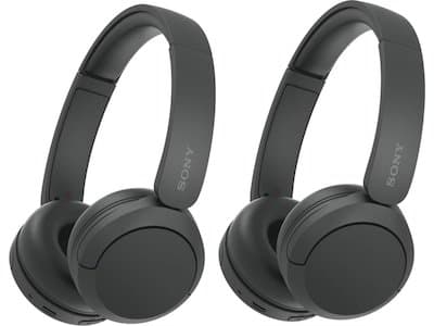 Sony WH CH520 trådløse hodetelefoner On Ear Sort x2