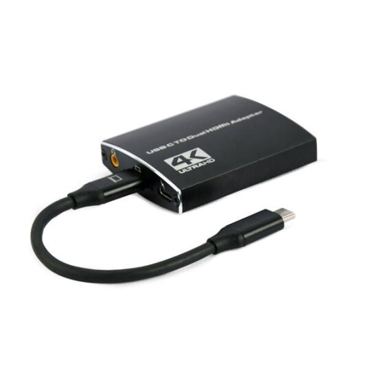 Cablexpert Adapter USB-C til dobbel HDMI 4K 30Hz