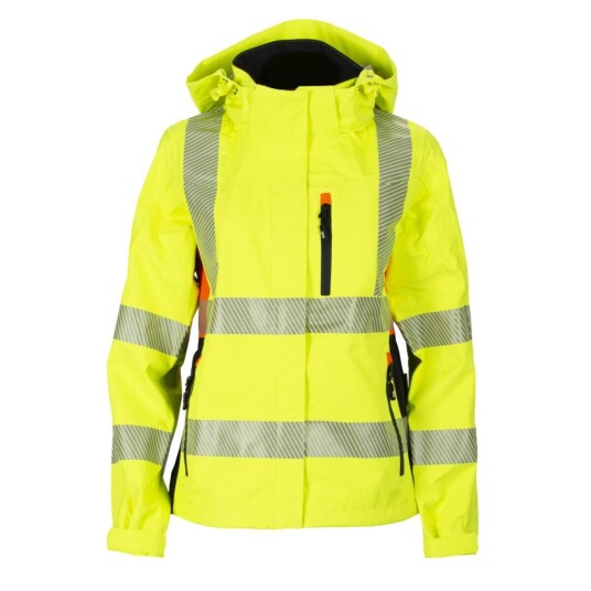 BS Gjøvik Skalljakke, HiVis kl.3 Dame, Str. S, Gul/Sort