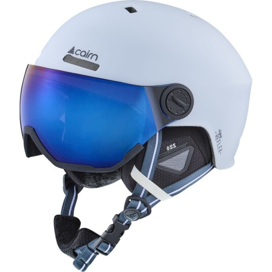 Cairn Reflex Visor, Skihjelm med visir, Mat White 59-61cm