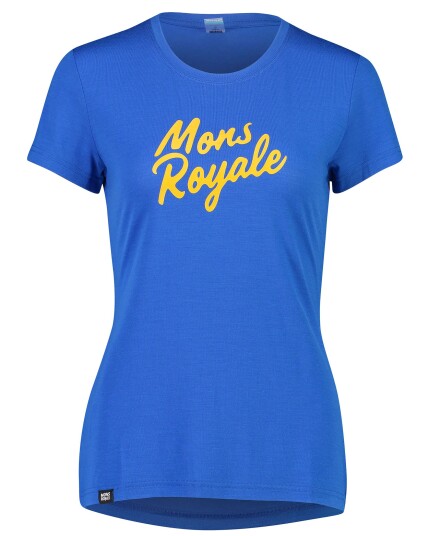 Mons Royale Vapour Tee W Rebel Blue (Storlek M)