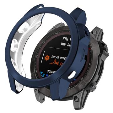 Garmin Fenix 7X/7X Solar Electroplated TPU-deksel - Midnattsblå