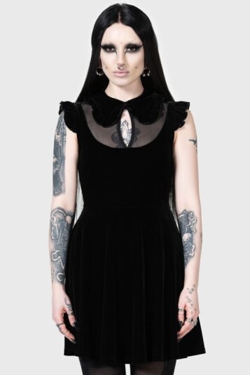 KIHILIST by KILLSTAR - Goth Kort kjole - Blazeorb Mini Dress - S til 4XL - Damer - svart