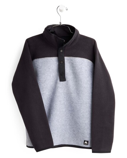 Burton Spark Fleece Anorak JR True Black/Gray Heather (Storlek S)