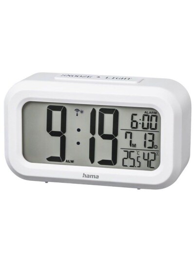 Hama Klokkeradio "RC 660" Radio Alarm Clock Hvit - Hvit