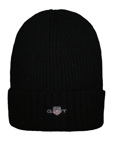 GANT Shield Wool Beanie - Unisex - Black One Size