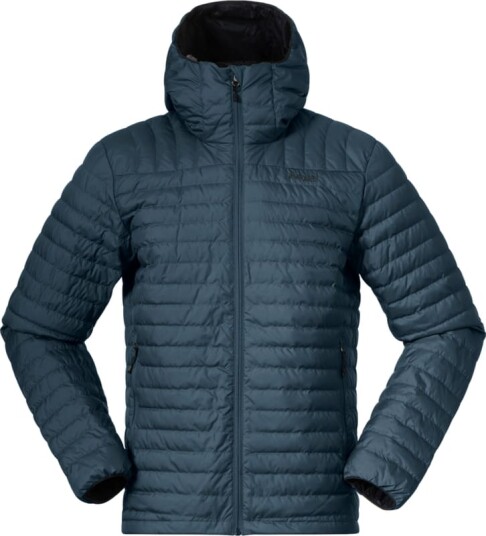 Bergans Men's Lava Light Down Jacket With Hood Blå M Man