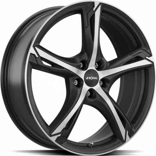 Ronal R62 Jet Black Matt Front Cut 7.5x17 5x114.3 ET50 B82