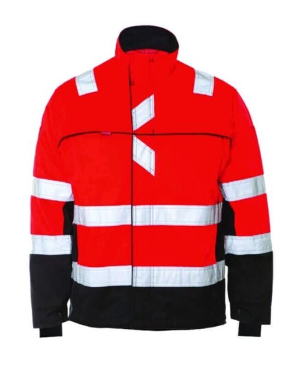 Strakofa Synlig+ Arbeidsjakke, kl.3 Unisex, Str. 62, Rød, HiVis