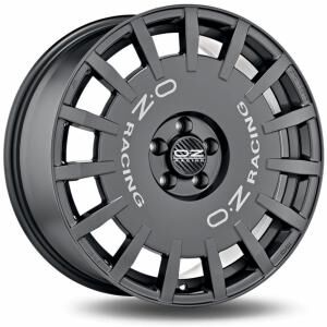 OZ Rally Racing Dark Graphite Silver Lettering 7.5x18 5x100 ET48 B68