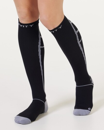 LEVITY Performance Compression Socks Black/Grey - L