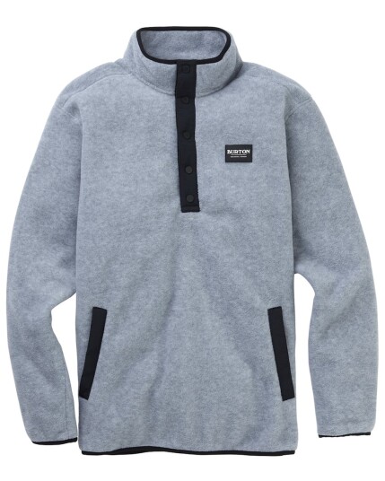 Burton Hearth Pullover M Gray Heather (Storlek S)