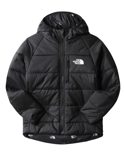 The North Face Reversible Perrito Jacket Girl TNFBLK/TNFBLKTNFTARLGPRNT (Storlek XS)