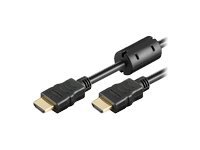 MicroConnect High Speed HDMI with Ethernet - HDMI-kabel med Ethernet - HDMI hann til HDMI hann - 3 m