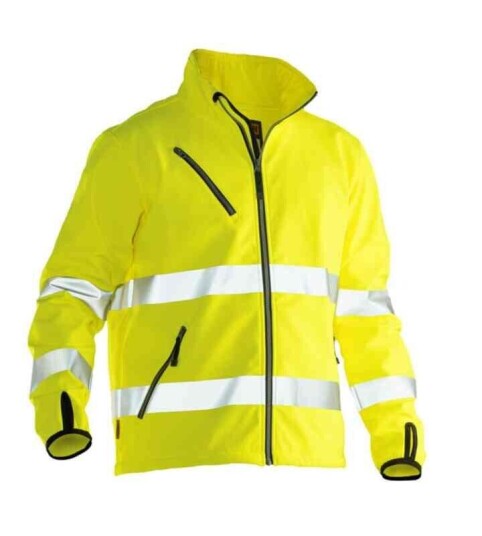 Jobman Softshelljakke, HiVis kl.3 1202 Unisex, Str. (US/ CA): XS, HiVis Gul