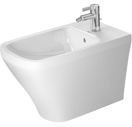 Duravit DuraStyle Gulvstående Bidé 370x630 mm, m/o.l, Hvit m/WG