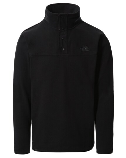 The North Face TKA Glacier Snap-Neck Pullover M TNF Black/TNF Black (Storlek XL)