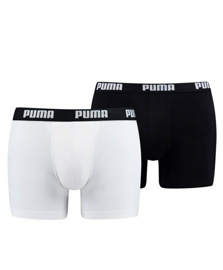 Puma Basic Boxer 2-Pk Hvit S