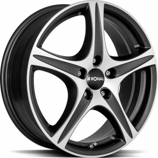 Ronal R56 Matt Black Front Cut 7x17 5x108 ET50 B76