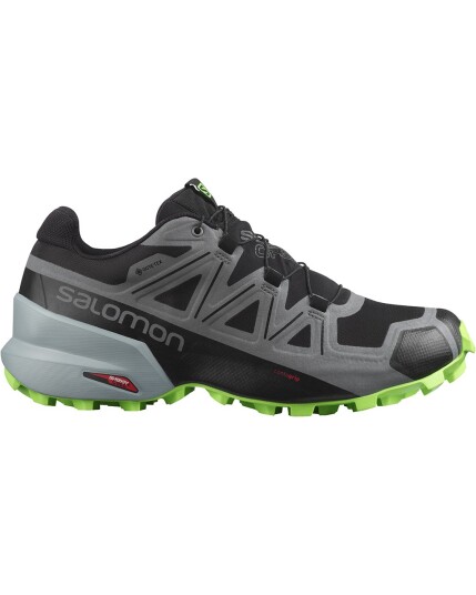 Salomon Speedcross 5 GTX M Black/Quiet Shade/Green Gecko (Storlek 11 UK)