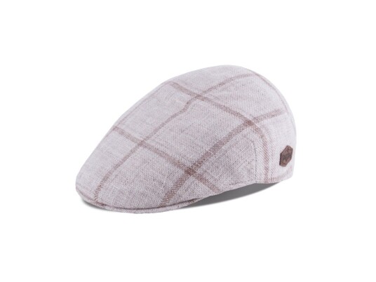 Mjm Country 30 Sixpence/flat Cap Beige Check M