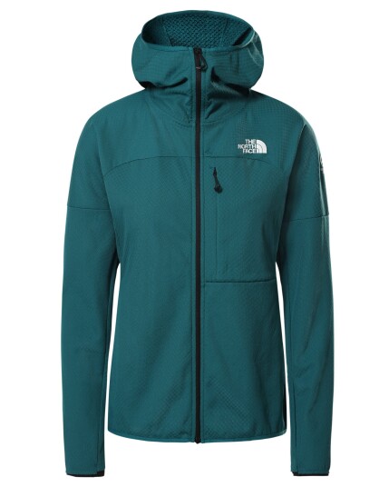 The North Face Summit L2 Futurefleece Hoodie F/Z W Shaded Spruce (Storlek L)