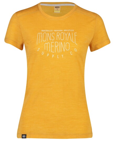 Mons Royale Vapour Tee W Gold (Storlek L)